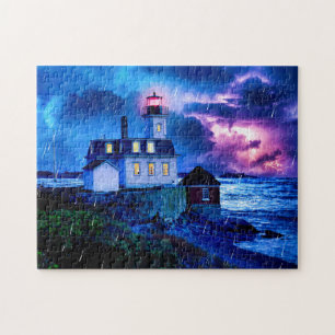 Rose Island Lighthouse - Newport RI Jigsaw Puzzle