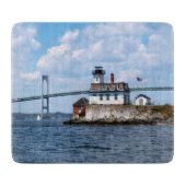 Rose Island Lighthouse, Rhode Island Cutting Board Schneidebrett (Vorderseite)