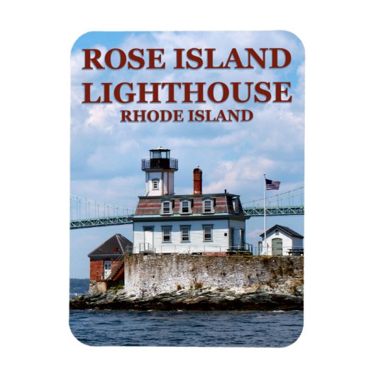 Rose Island Lighthouse, Rhode Island Flexi Magnet (Vertikal)
