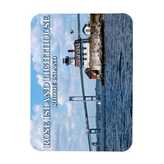 Rose Island Lighthouse, Rhode Island Magnet (Vertikal)