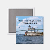 Rose Island Lighthouse, Rhode Island Magnet (Vorderseite/Rückseite)