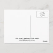 Rose Island Lighthouse, Rhode Island Postcard Postkarte (Rückseite)