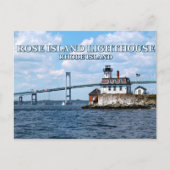 Rose Island Lighthouse, Rhode Island Postcard Postkarte (Vorderseite)