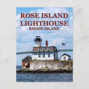 Rose Island Lighthouse, Rhode Island Postcard Postkarte