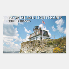 Rose Island Lighthouse, Rhode Island Rechteckiger Aufkleber