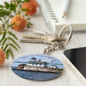 Rose Island Lighthouse, Rhode Island Schlüsselanhä Schlüsselanhänger (Seite)