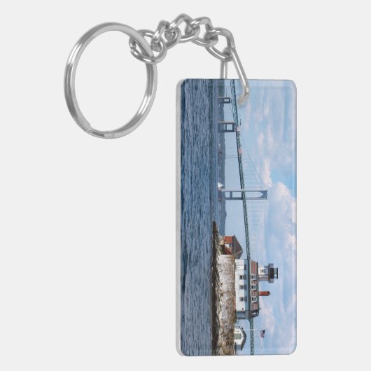 Rose Island Lighthouse, Rhode Island Schlüsselanhänger (Vorderseite links)