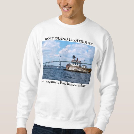 Rose Island Lighthouse, Rhode Island Sweatshirt (Vorderseite)