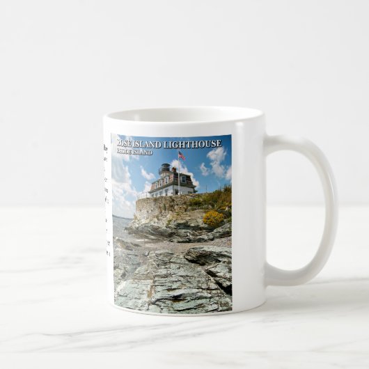 Rose Island Lighthouse, Rhode Island Tasse (Rechts)