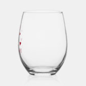 Rosé ist mein Valentine Weinglas Ohne Stiel (Links)