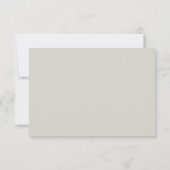 Rose Ivory Sonnet Formal Classic QR Code Hochzeit RSVP Karte (Rückseite)