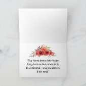 Rose Jahrestag Karte (Innenseite)