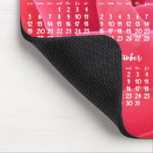 Rose Jährlicher Kalender 2019 Mauspads (Ecke)