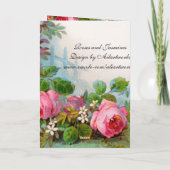 ROSE & JASMINEN, Save the Date Monogramm Ankündigung (Rückseite)