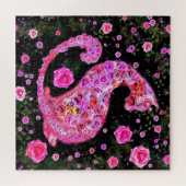 Rose Jigsaw Puzzle - Gemälde - Rosa (Horizontal)