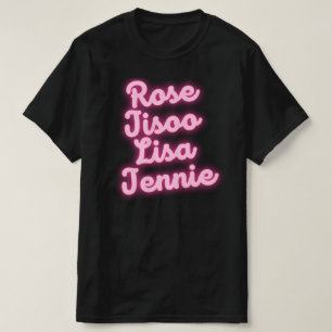 Rose Jisoo Lisa Jennie Mems T - Shirt
