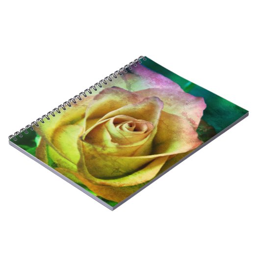 Rose Journal oder Notebook Notizblock (Linke Seite)