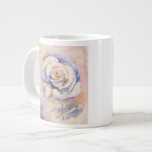 Rose Jumbo-Tasse (Vorderseite Links)