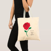 Rose Juni Geburtsmonat Blume Tasche (Vorderseite (Produkt))