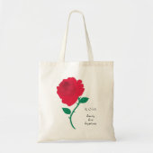 Rose Juni Geburtsmonat Blume Tasche (Vorne)