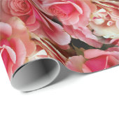 Rose Juxtapose 30" x 6 "Valentin Geschenkpapier (Rolleneckpunkt)