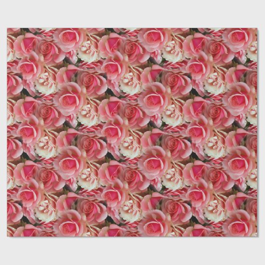 Rose Juxtapose Geschenkpapier (Flach)
