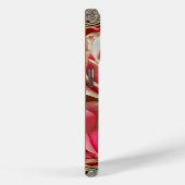 Rose Juxtapose Monogramm Case-Mate iPhone Hülle (Rückseite / Rechts)