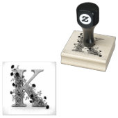 Rose "K" Gummistempel (Stempel)