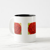 Rose Kaffee Tasse (Vorderseite Links)