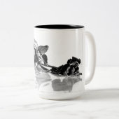 Rose Kaffee Tasse (VorderseiteRechts)