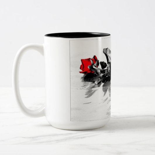Rose Kaffee Tasse (Links)