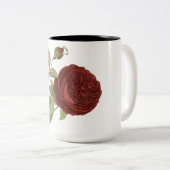 Rose Kaffee Tasse (VorderseiteRechts)