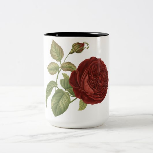 Rose Kaffee Tasse (Mittel)