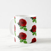 Rose Kaffeetasse (Vorderseite Links)