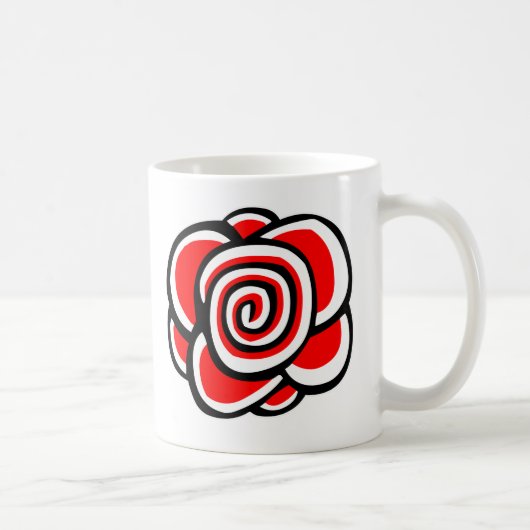 Rose Kaffeetasse (Rechts)