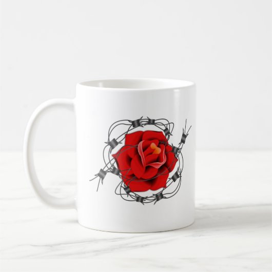 Rose Kaffeetasse (Links)