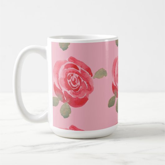 Rose Kaffeetasse (Links)