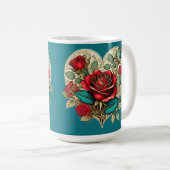 Rose Kaffeetasse (VorderseiteRechts)