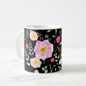 Rose Kaffeetasse (Vorderseite Links)