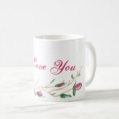 Rose Kaffeetasse (VorderseiteRechts)