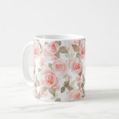 Rose Kaffeetasse (Vorderseite Links)