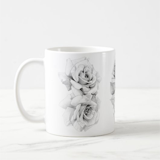 Rose Kaffeetasse (Links)