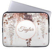 Rose Kakao Laptopschutzhülle (Vorderseite)