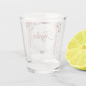 Rose Kakao Schnapsglas (Rückseite)