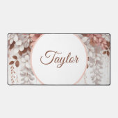 Rose Kakao Schreibtischunterlage (Vorderseite)