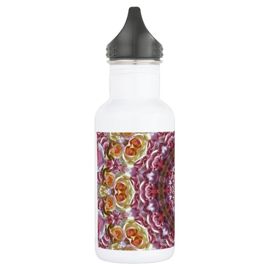 Rose Kaleidoskop Trinkflasche (Links)