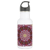 Rose Kaleidoskop Trinkflasche (Vorderseite)