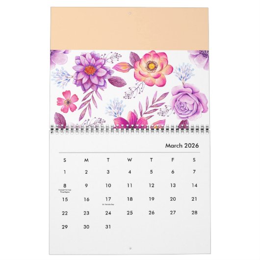 Rose Kalender (Mär 2026)