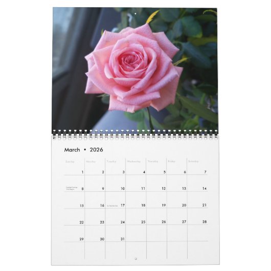 Rose Kalender (Mär 2026)