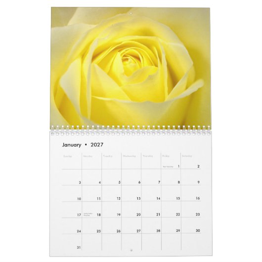 Rose - Kalender 2015 (Jan 2027)